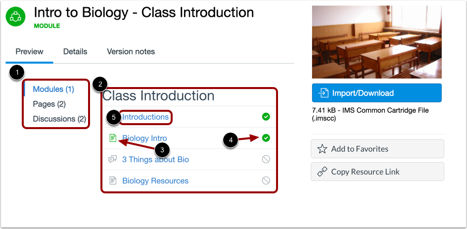 Preview Module Content