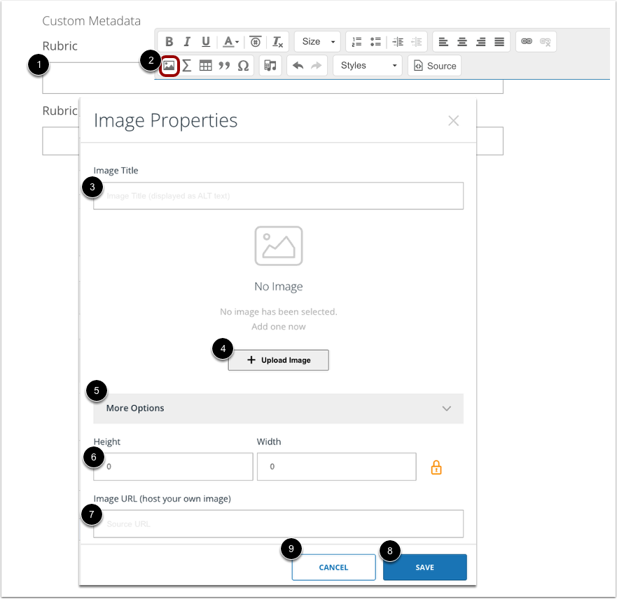 Insert Rubric Image File