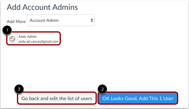 Add Account Admins