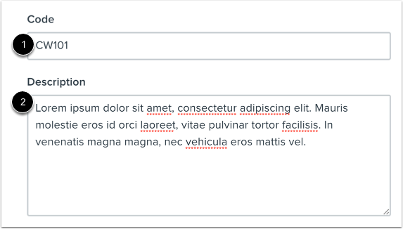 Enter Course Details
