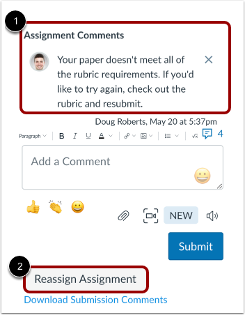 View Reassign Assignment