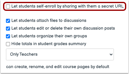 Enable Self-Enrollment
