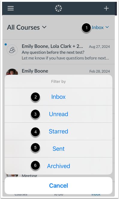 View Inbox Filters