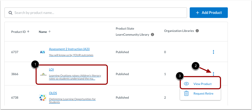Open Product Details