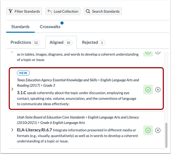 View Aligned Standard