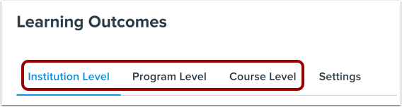 Select Outcome Level