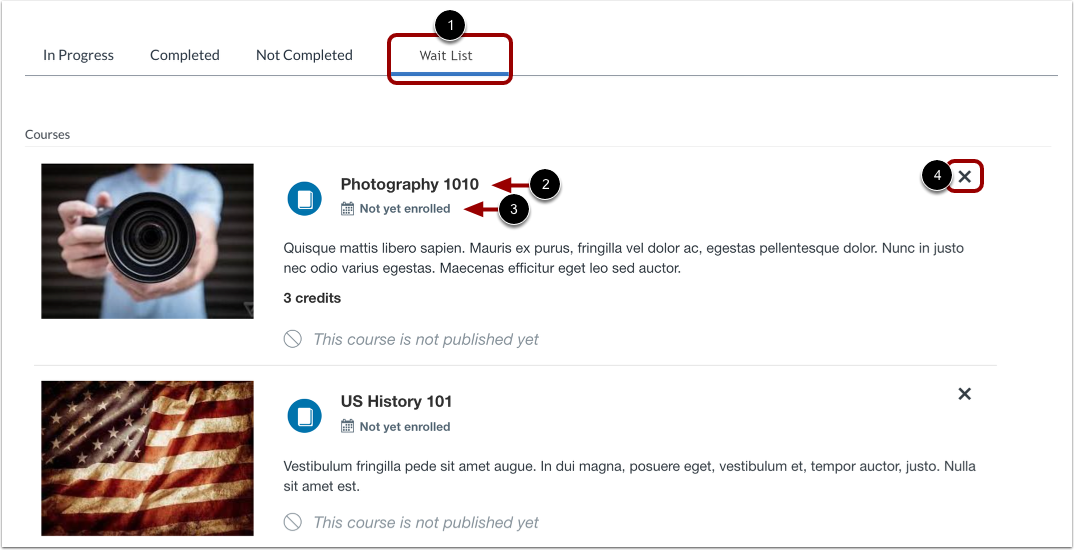 View Wait LIsted Listings