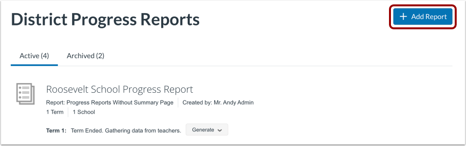 Add Report
