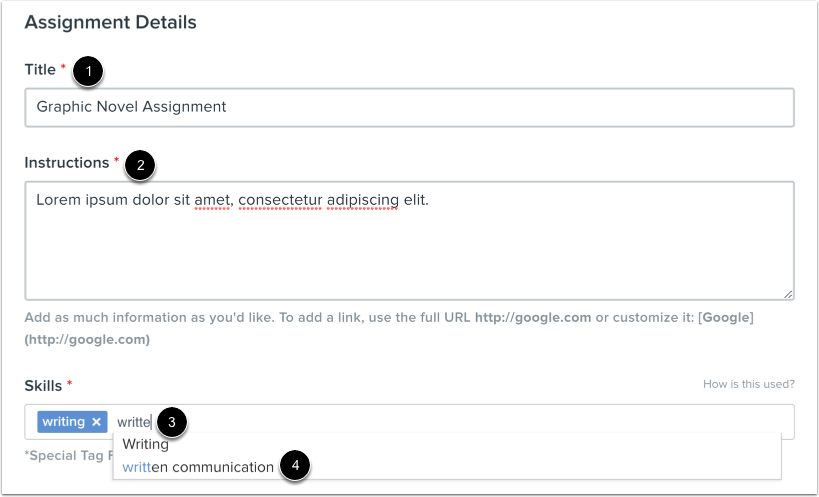 Add Assignment Details