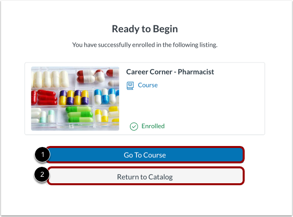 View Enrollment Confirmation