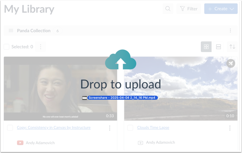 Drag and Drop Media File