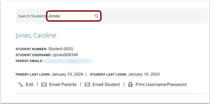 Find Student Accounts