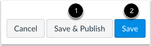 Save and Publish