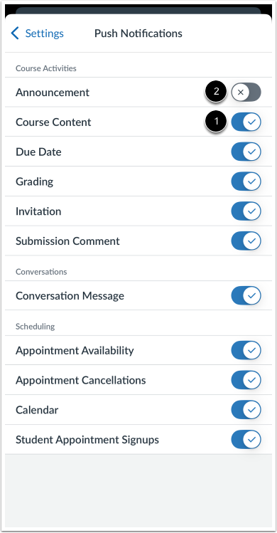 Set Notification Preferences