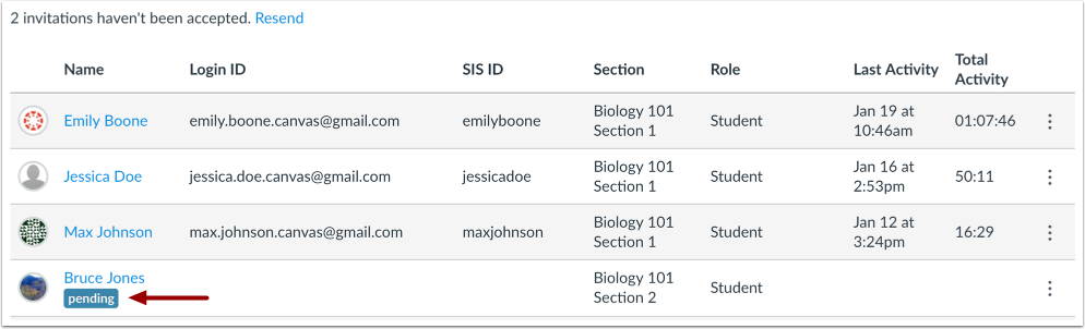 View Pending Enrollments