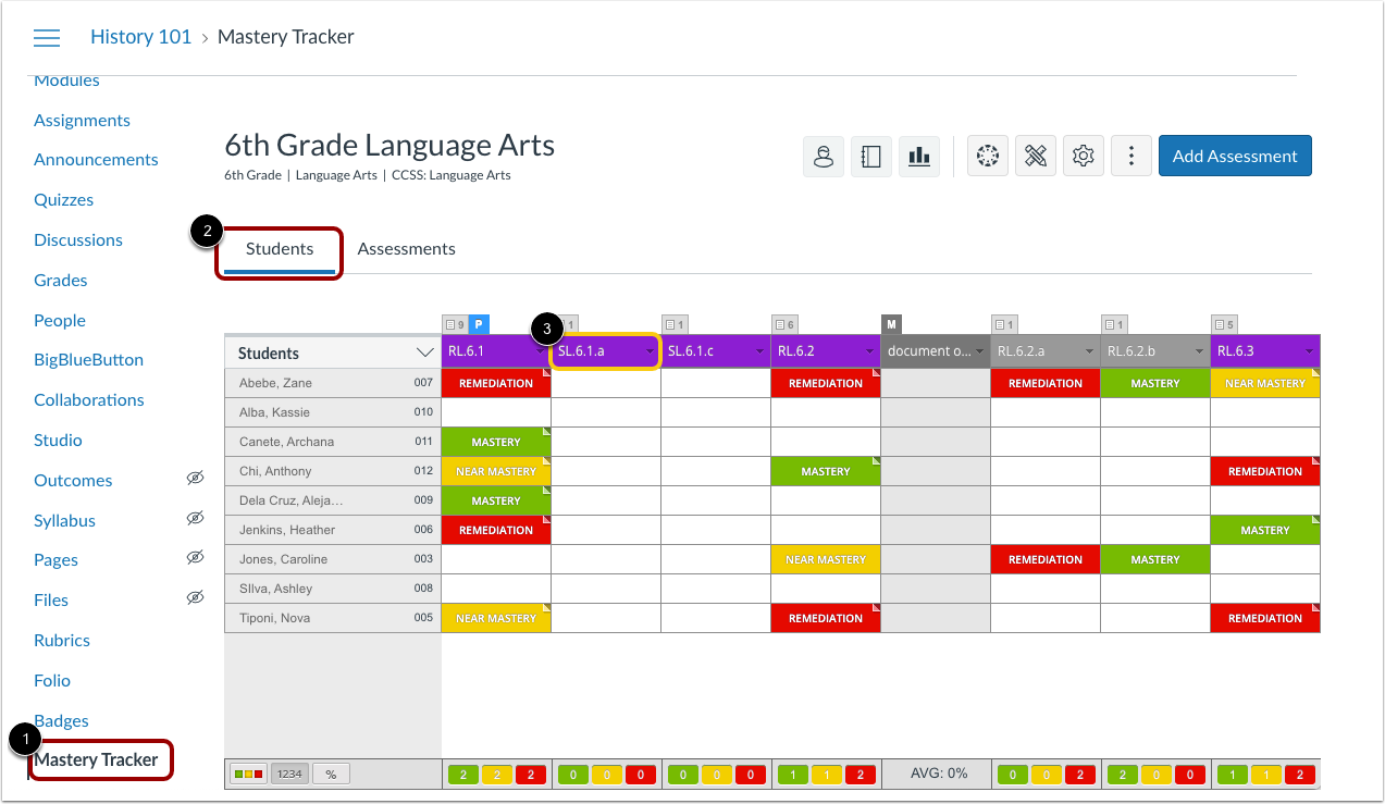 View Mastery Tracker