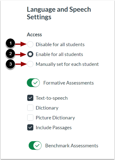 Configure Lanague and Speech Settings