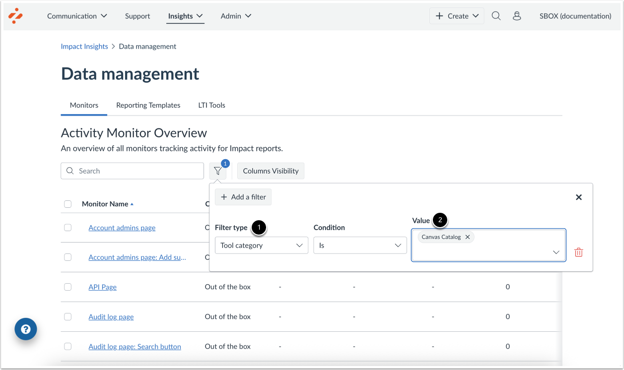 Out of the Box Contexts and Monitors