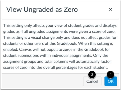 View Warning Message