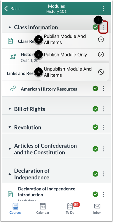 Bulk Publish and Unpublish Individual Module