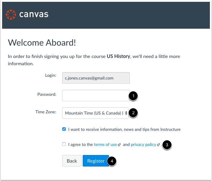 Complete Registration