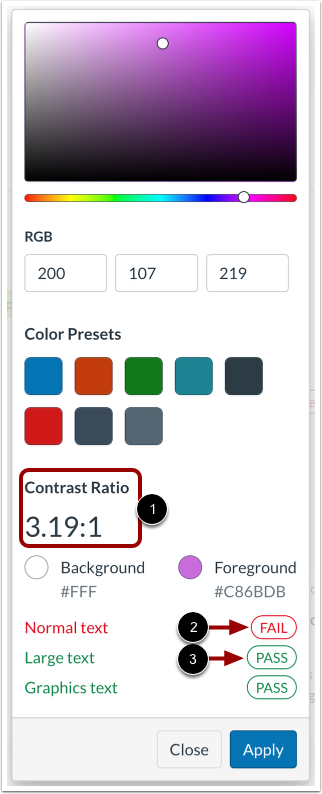 View Accessibility Details