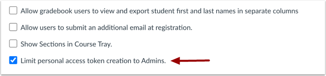Limit Personal Access Token