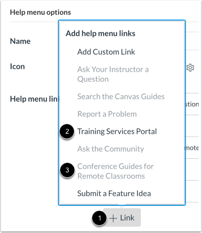 Restore Default Links