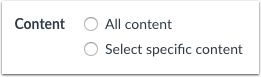 Select Specific Content