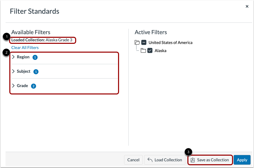 Update Collection Filters