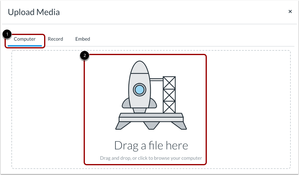 Upload Media from Computer