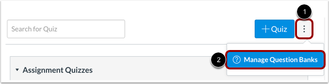 Manage Question Banks