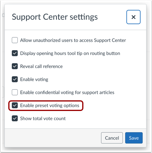 Enable Predefined Comment Options