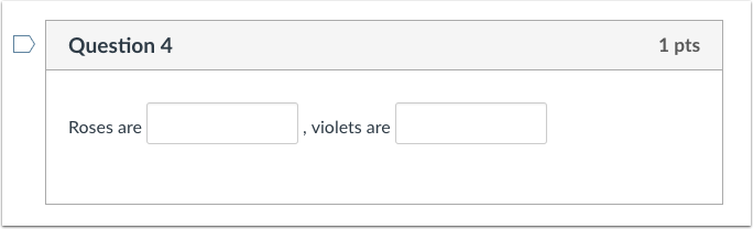 Student View for Fill-in-Multiple-Blanks Question