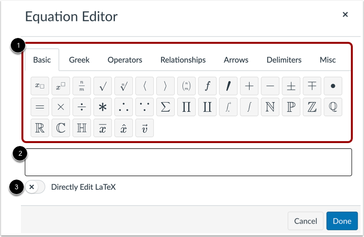 View Equation Editor