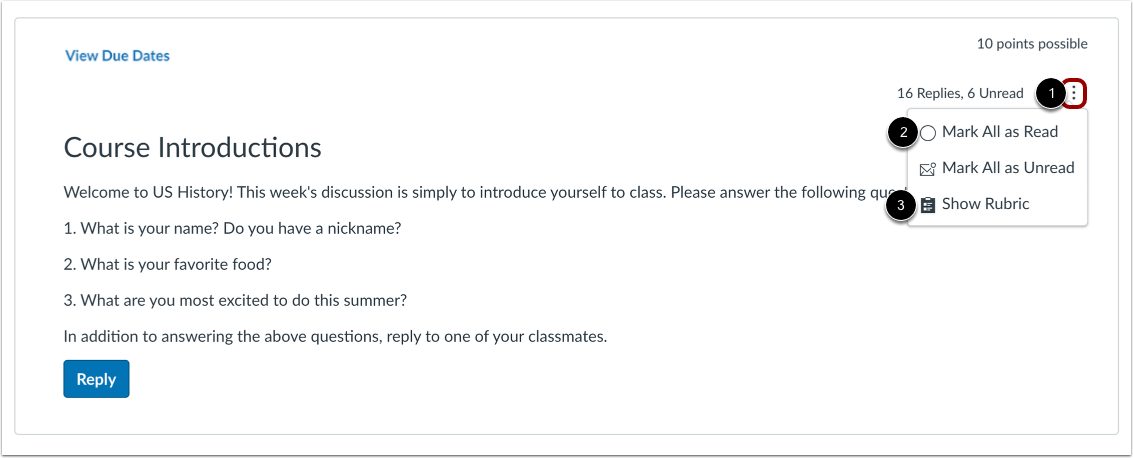 View Discussion Options