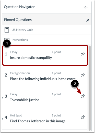 View Question Navigator