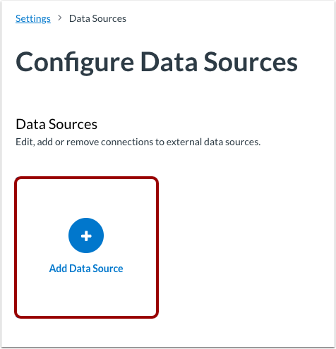 Add Data Source