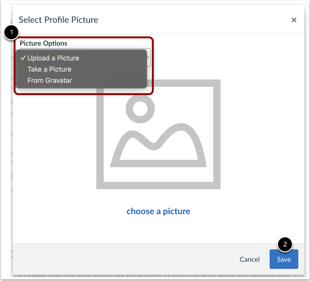 Select Profile Picture