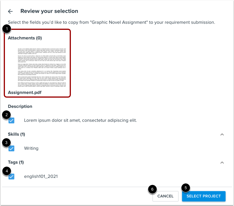 View Details and Select