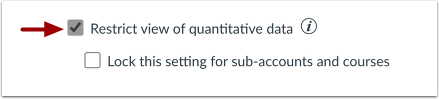 Allow Restriction of Quantitative Data in Courses