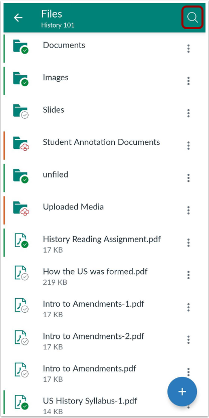 How do I view Course Files in the Teacher app on my Android device ...