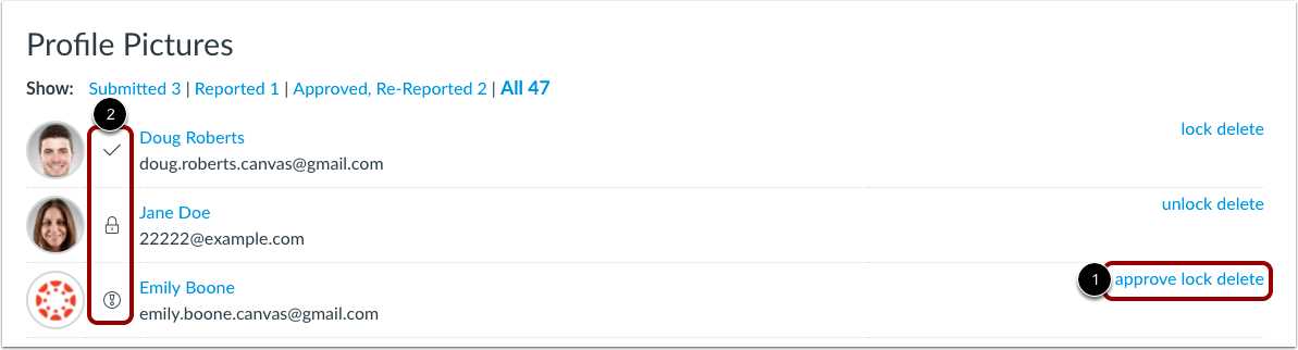 Manage Profile Picture