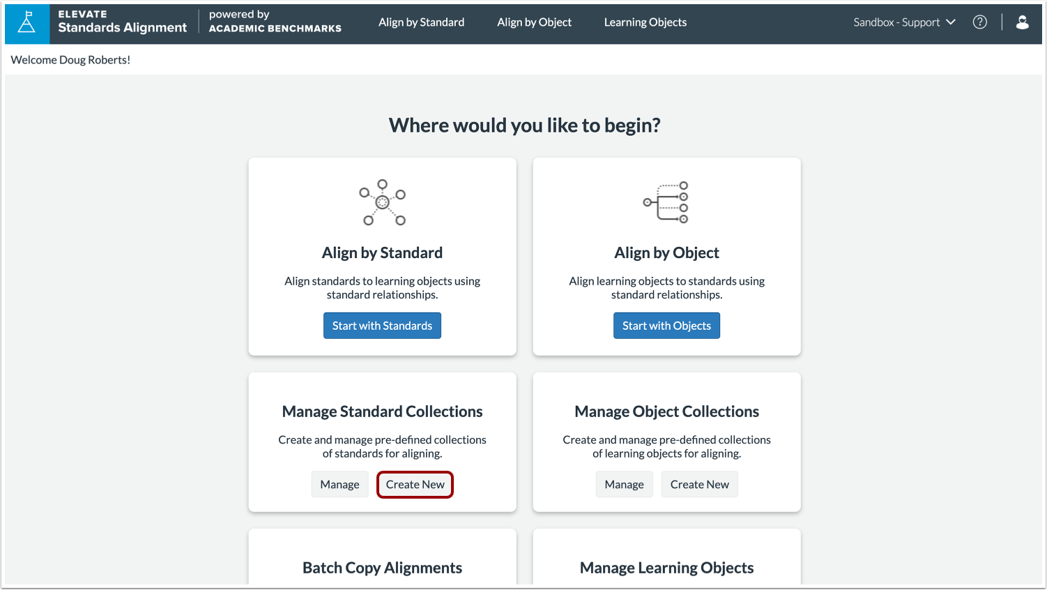 Create New Collection