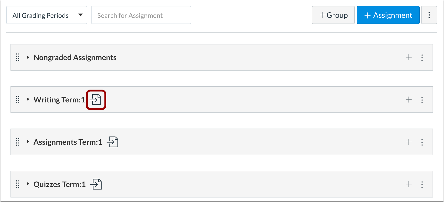 View Imported Groups