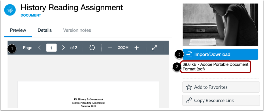 Preview Document or Image