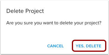 Delete Project