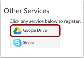 Register Google Drive