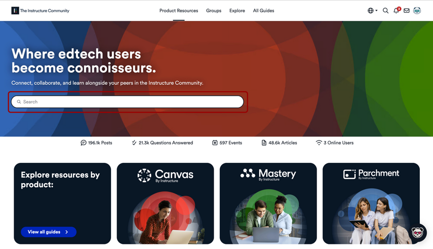 How do I use the Community Home Page? - Instructure Community