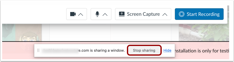 Stop Screen Sharing